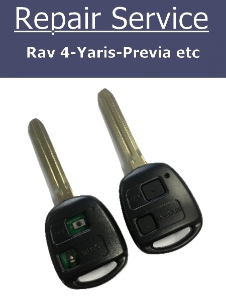 Key Fob Repair Service for Toyota Rav 4, Previa, Celica, Corolla etc